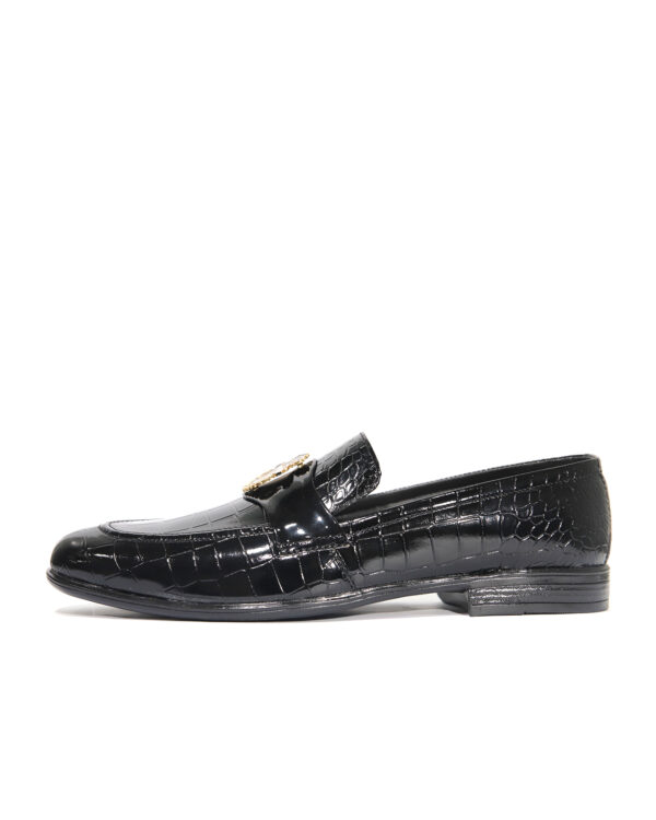 Onyx Croc Elegance Loafer